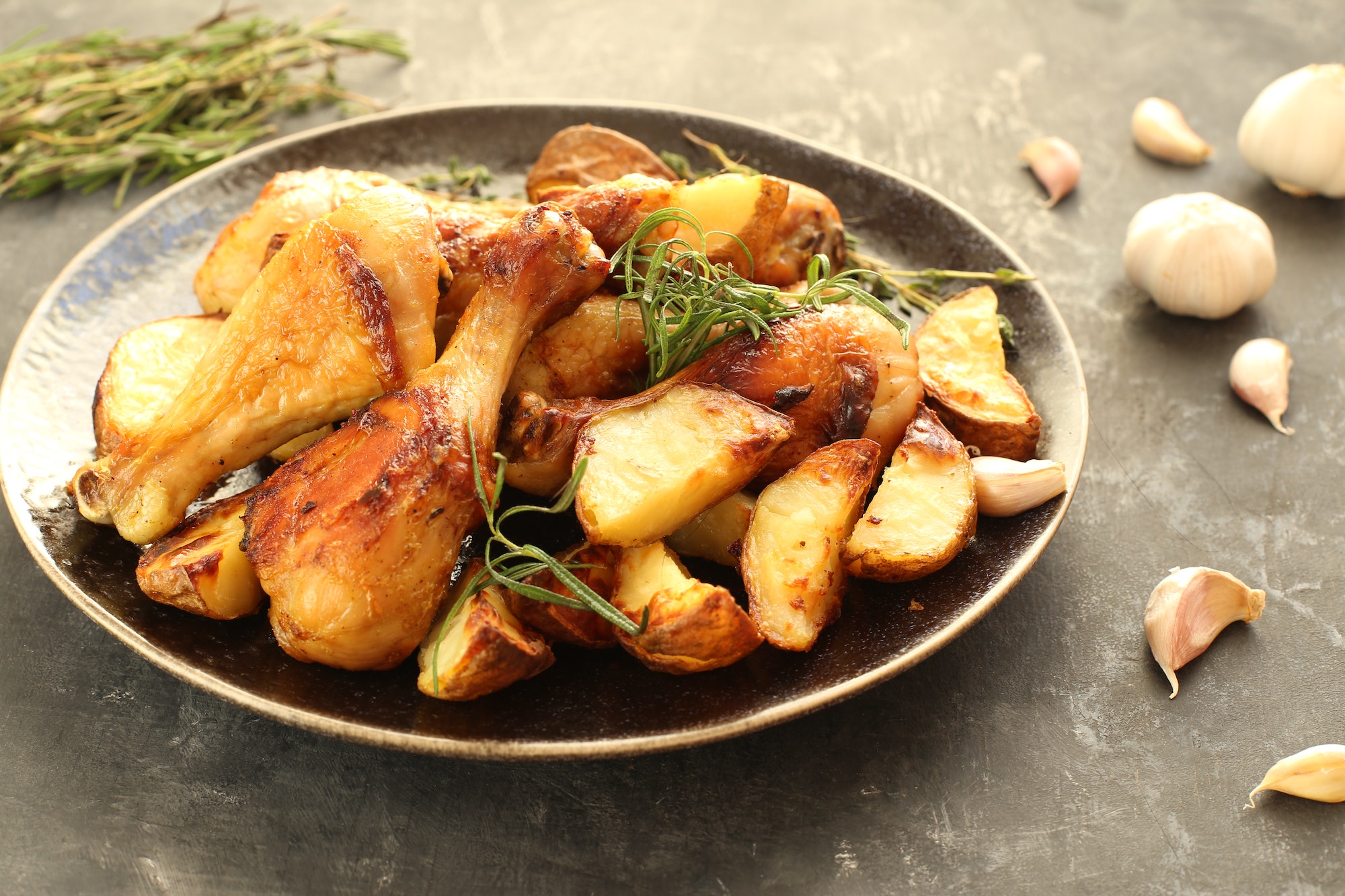 poulet à l'ail et au gingembre